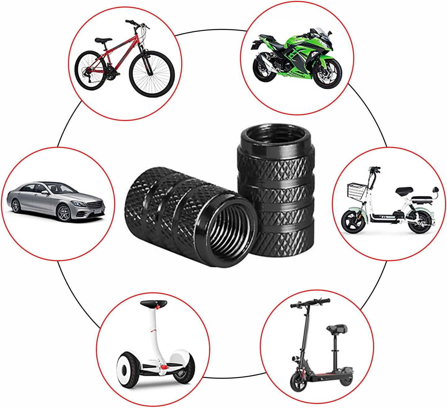 8 Pcs Tyre Valve Caps