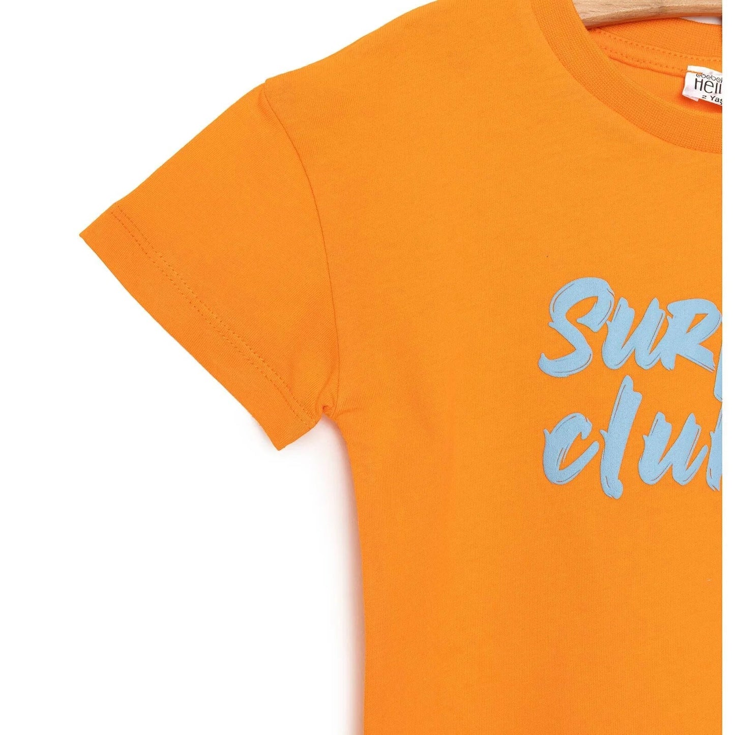 HelloBaby Motto Boy T-shirt Set - Orange