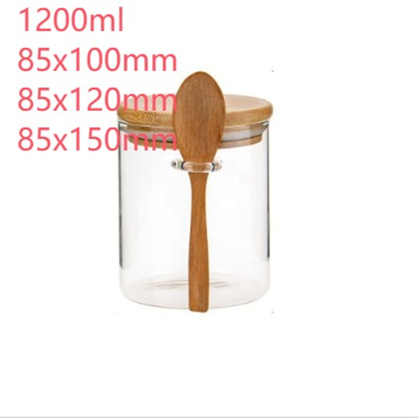 Round Storage Jar with Spoon