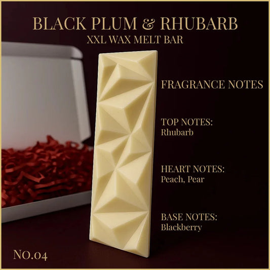 Black Plum & Rhubarb - XXL Wax Melt Bar