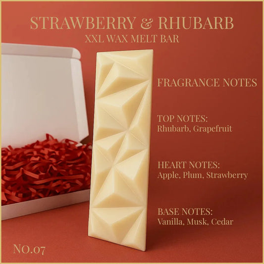Strawberry & Rhubarb - XXL Wax Melt Bar