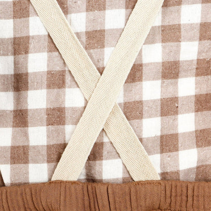HelloBaby Newborn Muslin Overalls-Sweatshirt - Brown