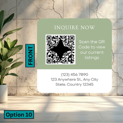 Rounded Square Business Card (Single Sided)