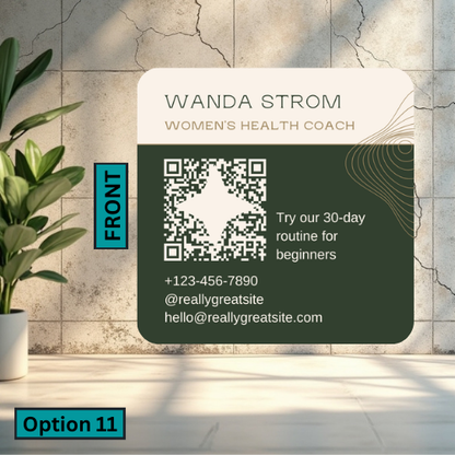 Rounded Square Business Card (Single Sided)