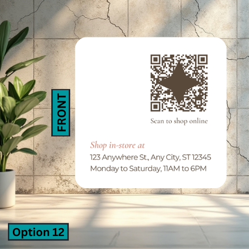 Rounded Square Business Card (Single Sided)