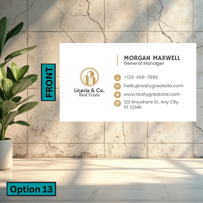 Standard Business Card (Single Sided)
