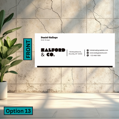 Slim Business Card (Single Sided)