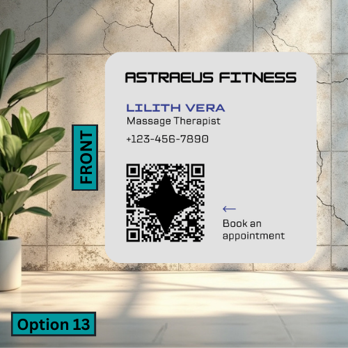 Rounded Square Business Card (Single Sided)