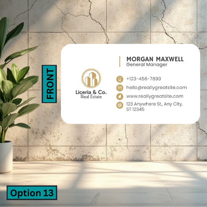 Rounded Business Card (Single Sided)