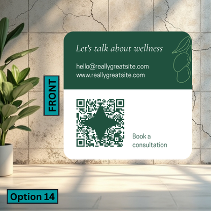 Rounded Square Business Card (Single Sided)