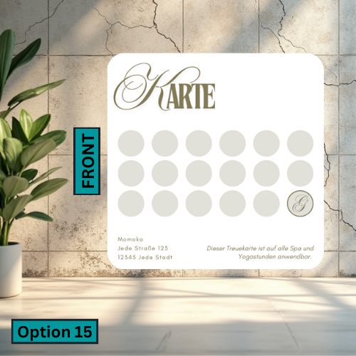 Rounded Square Business Card (Single Sided)
