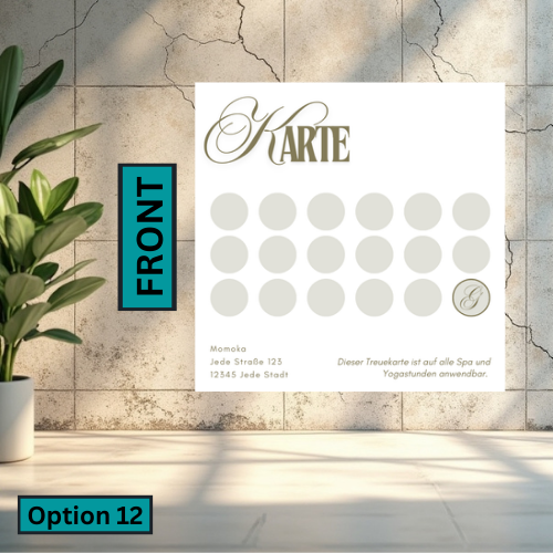 Square Business Card (Single Sided)