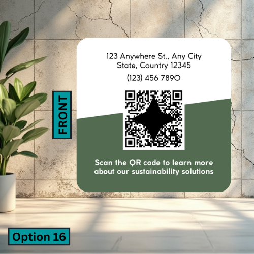 Rounded Square Business Card (Single Sided)