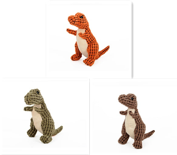 Dinosaur Pet Toy with Squeaker