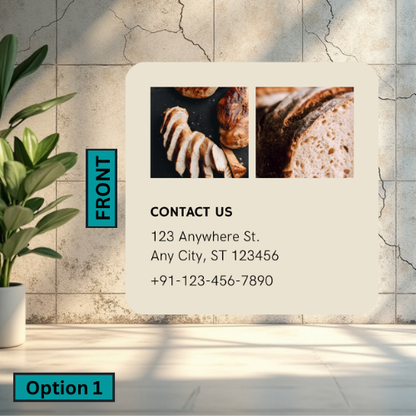 Rounded Square Business Card (Single Sided)