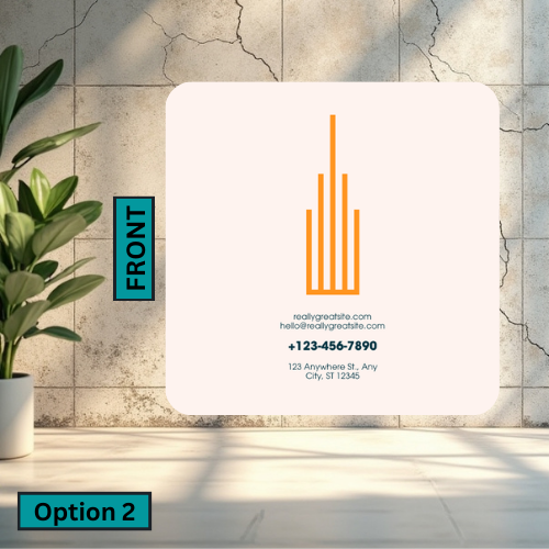 Rounded Square Business Card (Single Sided)