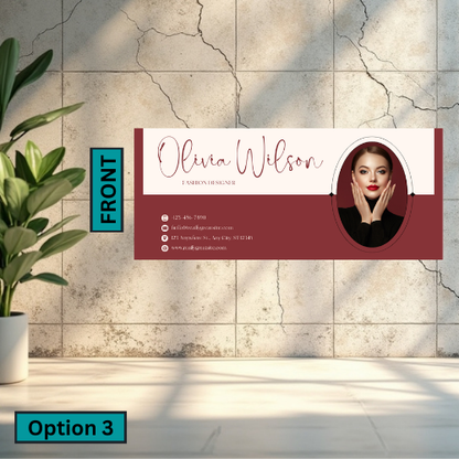 Slim Business Card (Single Sided)