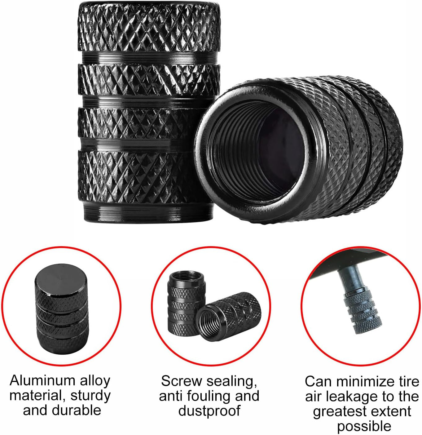 8 Pcs Tyre Valve Caps