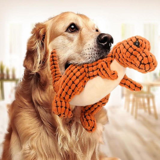Dinosaur Pet Toy with Squeaker