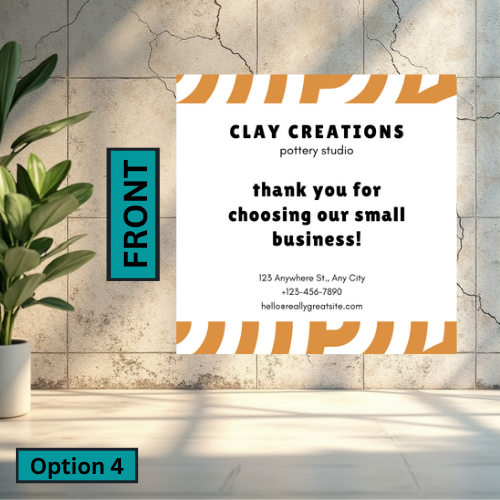 Square Business Card (Single Sided)
