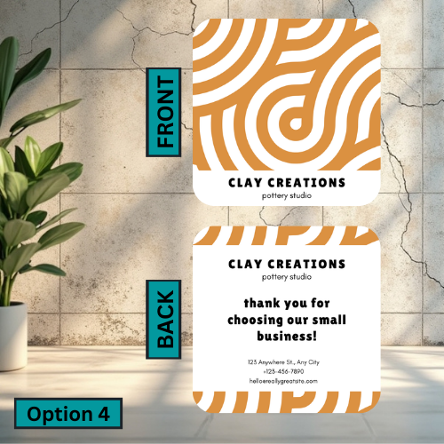 Rounded Square Business Card (Double Sided)