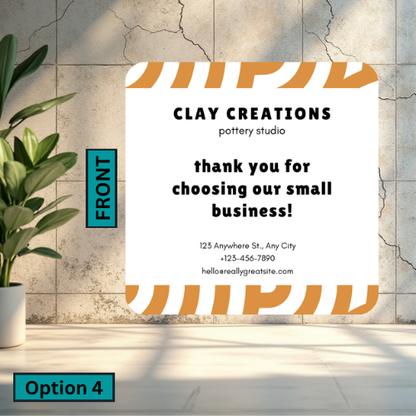 Rounded Square Business Card (Single Sided)