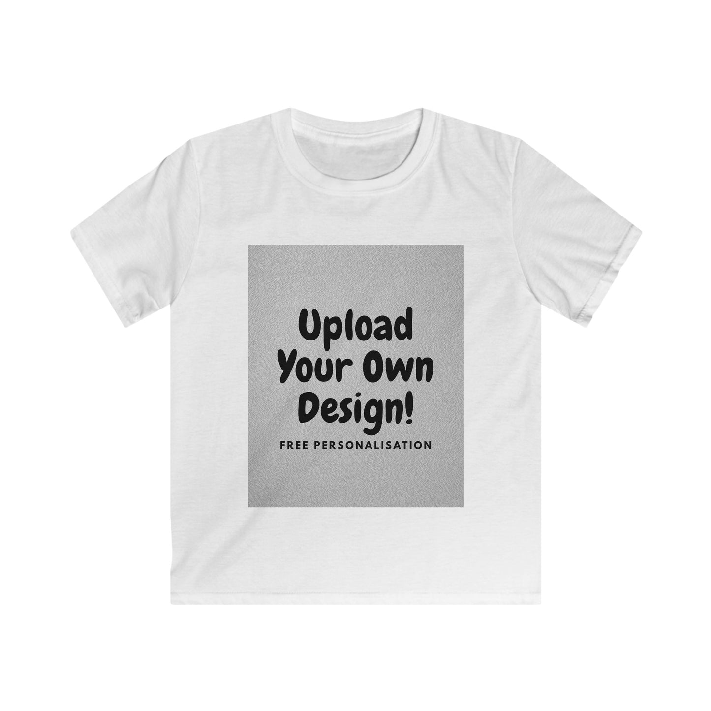 Custom Kids T-Shirt – Upload Your Own Design (Personalised Kids Tee)
