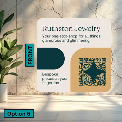 Rounded Square Business Card (Single Sided)