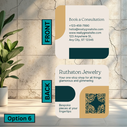 Rounded Square Business Card (Double Sided)