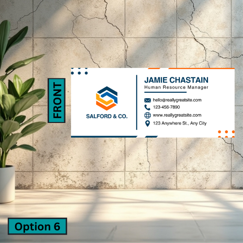 Slim Business Card (Single Sided)