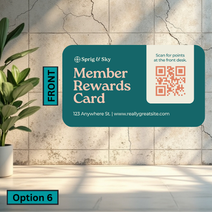 Rounded Business Card (Single Sided)