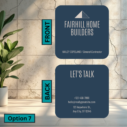 Rounded Square Business Card (Double Sided)