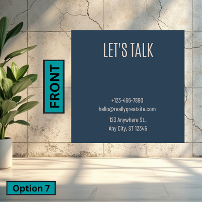 Square Business Card (Single Sided)