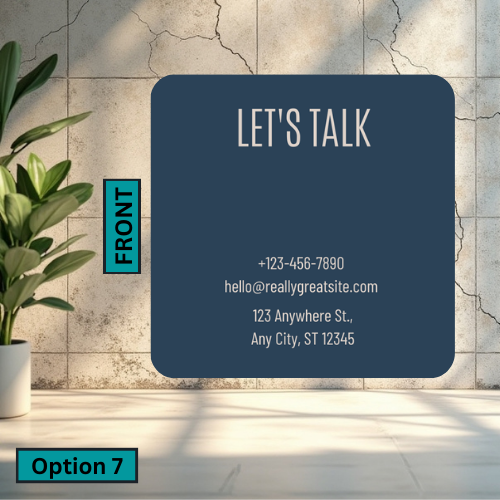 Rounded Square Business Card (Single Sided)