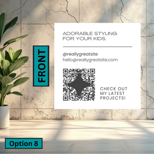 Square Business Card (Single Sided)