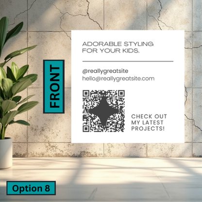 Square Business Card (Single Sided)