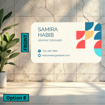 Rounded Business Card (Single Sided)