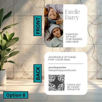 Rounded Square Business Card (Double Sided)