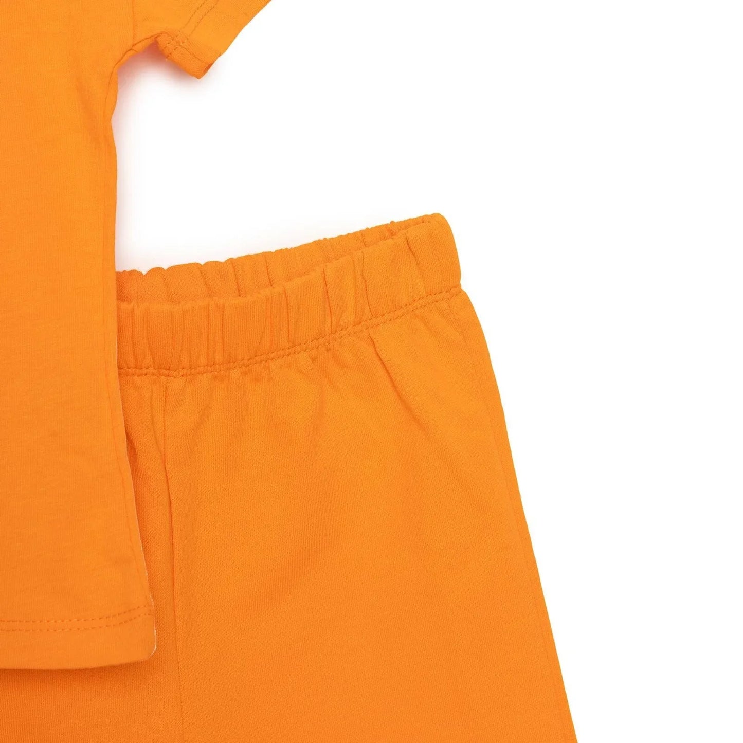 HelloBaby Motto Boy T-shirt Set - Orange