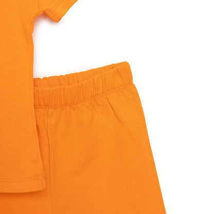 HelloBaby Motto Boy T-shirt Set - Orange