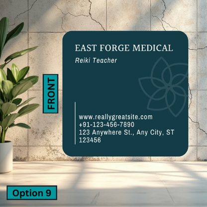 Rounded Square Business Card (Single Sided)