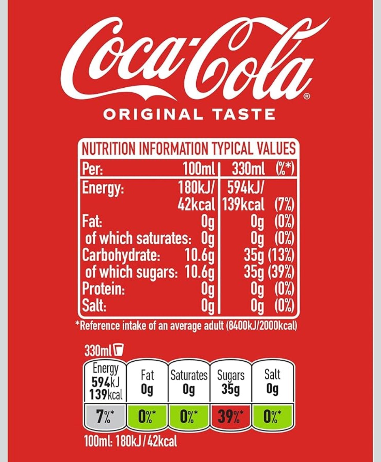 Coca-Cola Original Taste 330ml