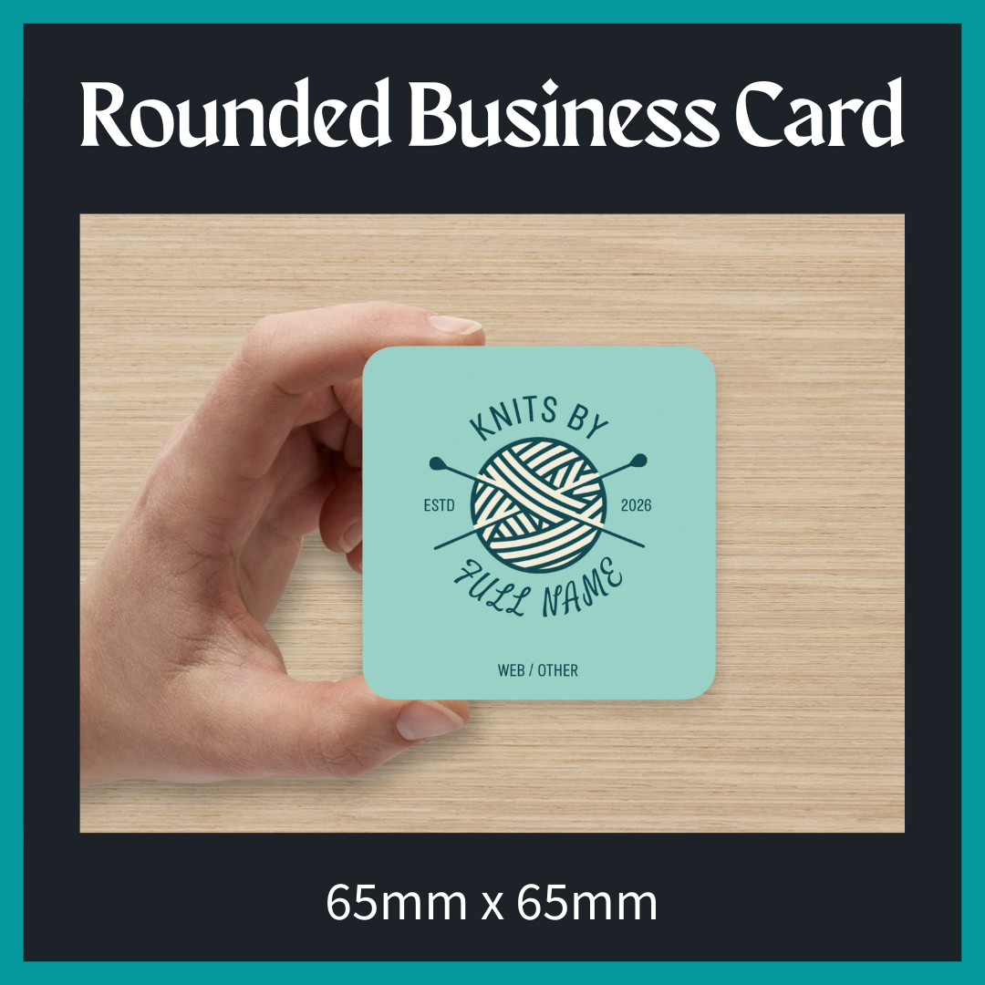 Rounded Square Business Card (Double Sided)