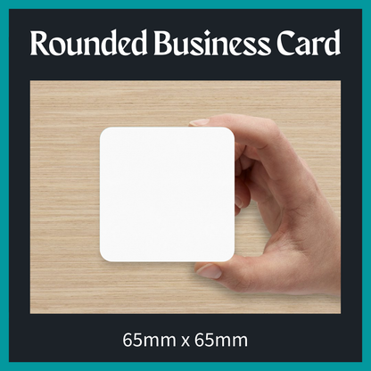 Rounded Square Business Card (Single Sided)