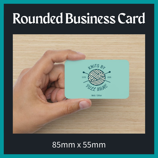 Rounded Business Card (Double Sided)
