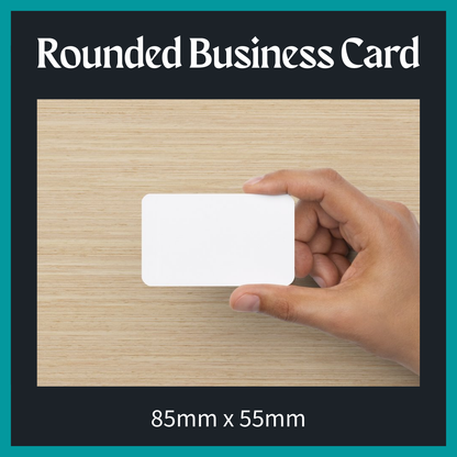 Rounded Business Card (Single Sided)
