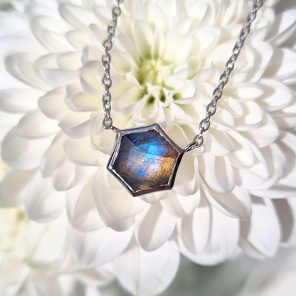 Labradorite Necklace in Sterling Silver