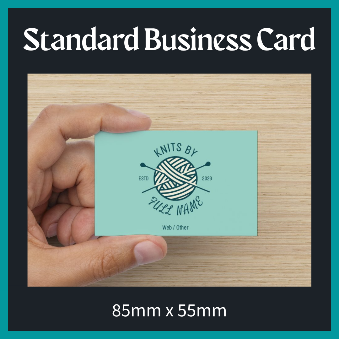 Standard Business Card (Single Sided)