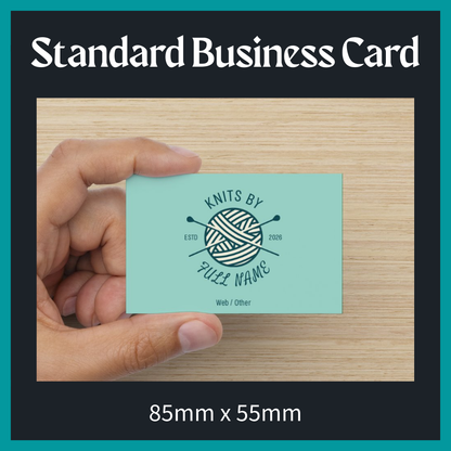 Standard Business Card (Single Sided)