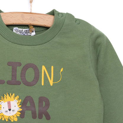 HelloBaby Basic Sweatshirt - Dark Green